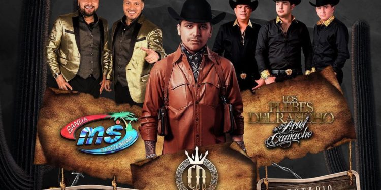 Banda MS, Christian Nodal y Los Plebes del Rancho juntos en un mismo escenario