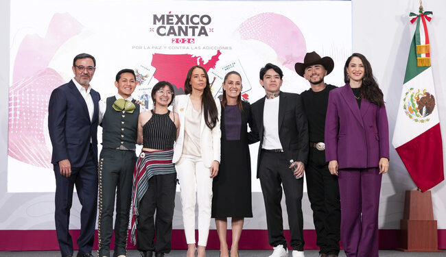 La Presidenta Claudia Sheinbaum presenta 2da edición de México Canta, dedicada a la música regional mexicana sin hacer apología a la violencia