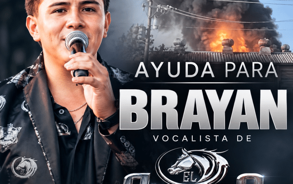 Brayan Ezequiel Vela, vocalista de El Bronco y su Banda, resulta gravemente herido en incendio